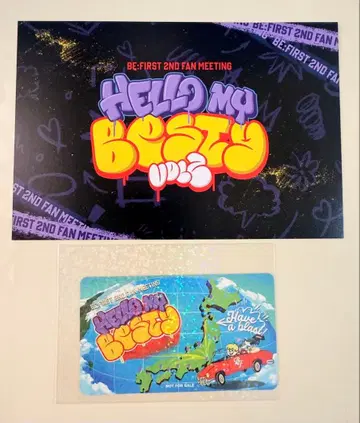 BE:FIRST HELLO MY BESTY 엽서 스티커