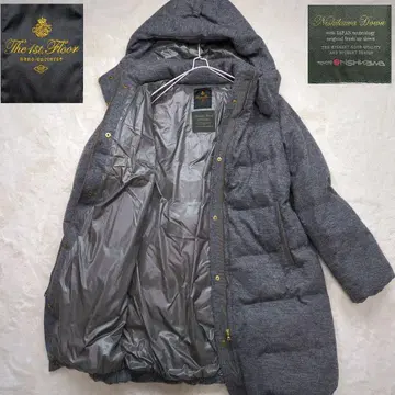 새상품급 나노 유니버스 니시카와 다운 코트 다운 자켓 그레이 38