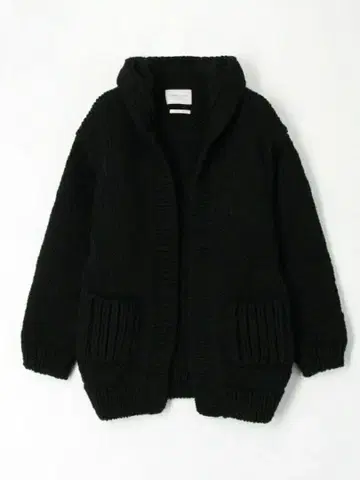 TOMORROWLAND 안데스 울 후디드 버튼 없는 가디건