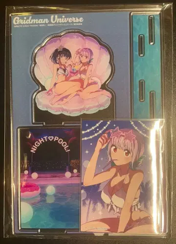그리드맨 유니버스 나이트 풀 ver. 릿카&아카네 아크릴 디오라마