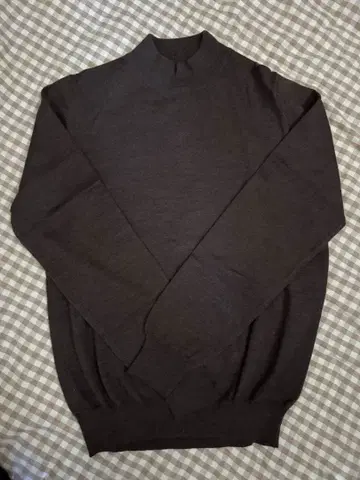 Gran Sasso 모크넥 니트 사이즈 46 다크 브라운