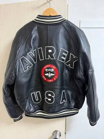 아비렉스 AVIREX 가죽 자켓 바시티 자켓