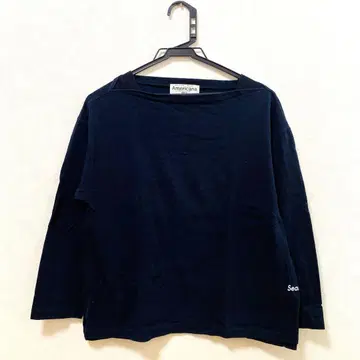 Americana Seamless 네이비 오부 소매 상의