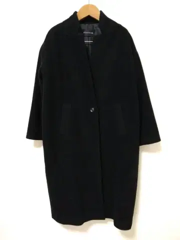 미즈이로 인드 롱 스탠드 칼라 코트 F