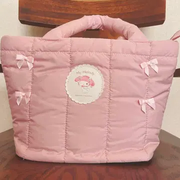 [ 미사용품 ] 마이멜로디 덕질 퀼팅 토트백 핑크 시마무라