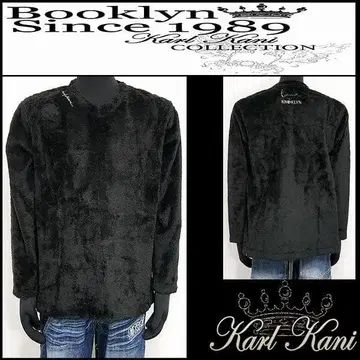 새상품 정품 Karl Kani 숏 퍼 V넥 롱T L 253K1103