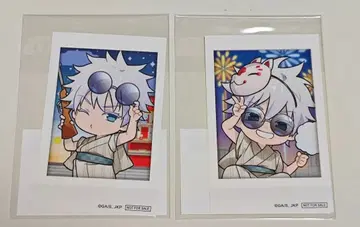 마루쿠지 주술회전 구매 혜택 스티커 고죠 사토루 2종 세트