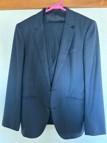 다크 그레이 스트라이프 비즈니스 정장 세트