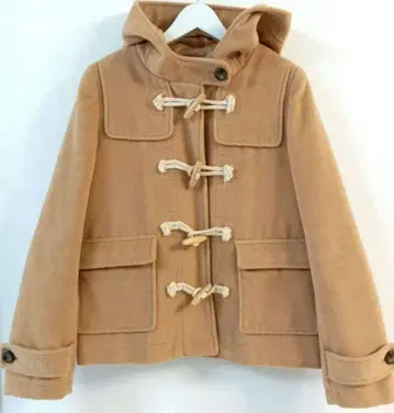 FREE'S MART 프리즈마트 베이지 더플 코트 후드 부착