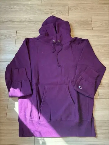 Champion 리버스 위브 후드티 XX-LARGE 퍼플