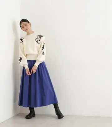 [ 새상품급 ] NATURAL BEAUTY BASIC 스커트 블루