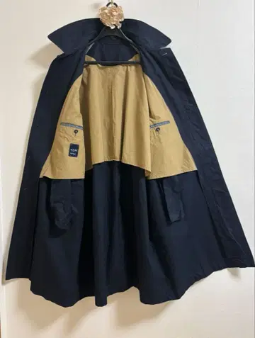 컨디션 최상 45r 고밀도 개버딘 원단 인디고 스텐카라 코트 908