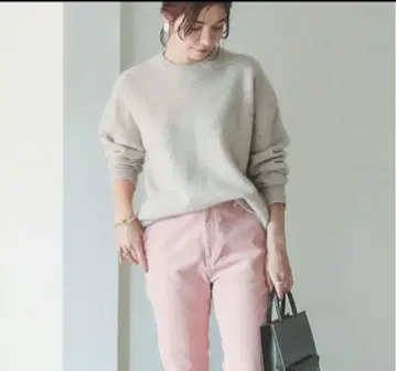 BEAMS B MING 울 캐시미어 크루넥 풀오버 니트