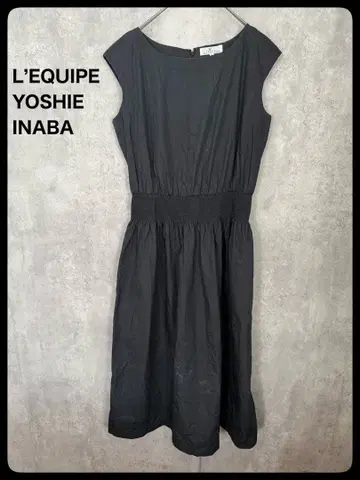 # L'EQUIPE YOSHIE INABA 블랙 슬리브리스 원피스