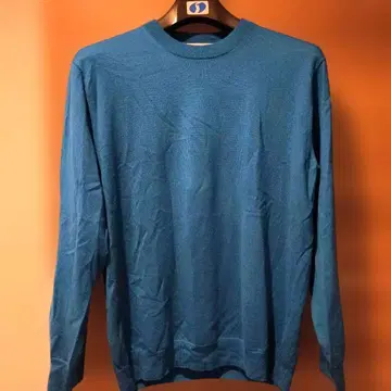 [ 새상품급 ] 크루넥 스웨터 터콰이즈 블루 UNITEDARROWS