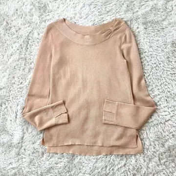 DAISY LIN FOXEY 캐시미어 실크 니트 리본 핑크 38 M