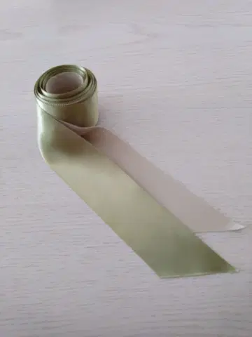 와타베 웨딩 리본 그린 베이지