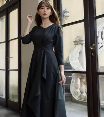 Herlipto Grand Twill Ruffled Dress