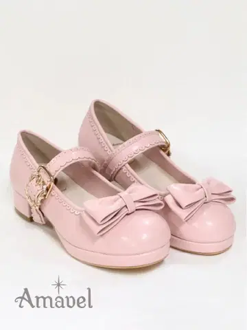 리본 달린 스캘럽 펌프스 아마벨
