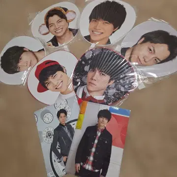 시게오카 다이키 부채 6종류 & 클리어 파일 2종류 WEST. 묶음 판매