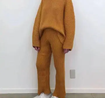 baserange 베이스레인지 리브 팬츠 S