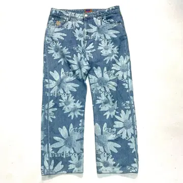 꽃무늬 데님 팬츠 마크 제이코브스