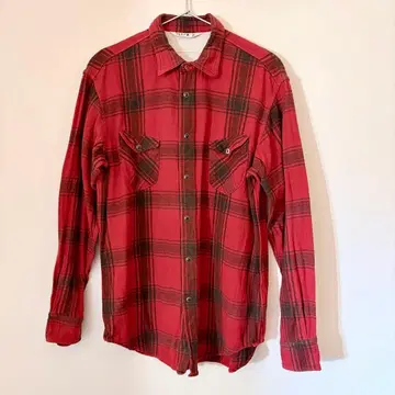45RPM 레드x블랙 체크 플란넬 셔츠 사이즈 4 ( M 사이즈 상당 )