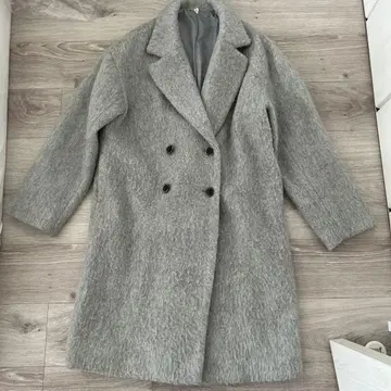 언그리드 롱 코트 M 그레이