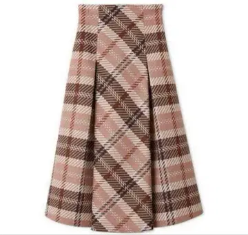 로빙 체크 스커트