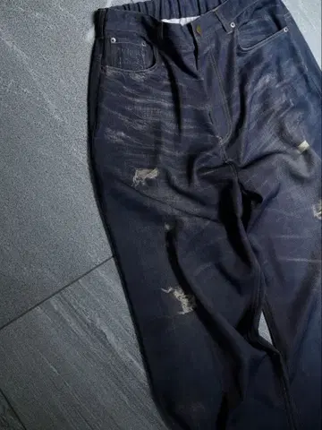 MB ULTIMATE FABRIC 트롱프뢰유 와이드 데님 팬츠 L 사이즈