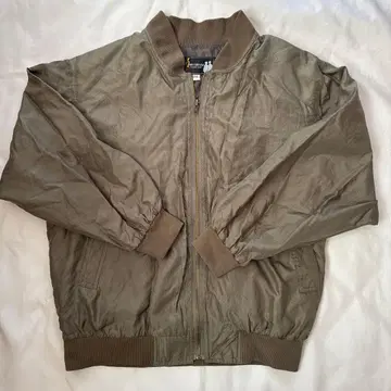 YOU-COH SILK 카키 실크 점퍼