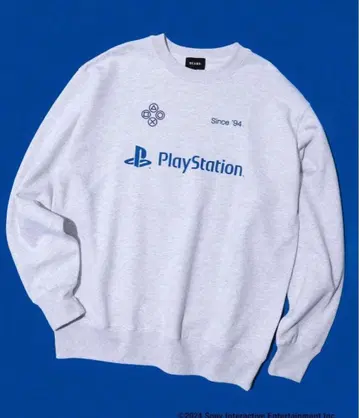 [ 미사용 ] BEAMS x PlayStation 크루넥 맨투맨