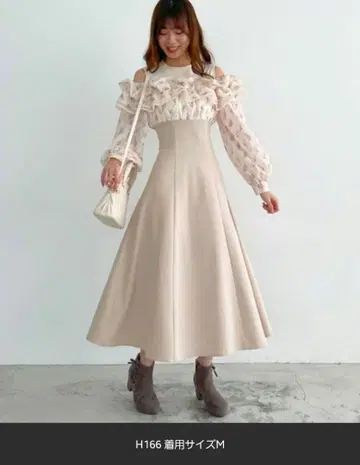 마제스틱 레곤 허리  밀푀유 원피스