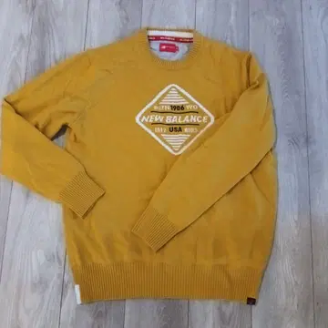 뉴발란스 골프 스웨터 머스타드