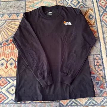 THE NORTH FACE 블랙 긴팔 티셔츠 XS