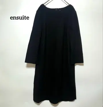 원피스 [ L ] 블랙 [ ensuite ] 울 심플 새상품급