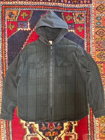 YEEZY SEASON 5 후드 플란넬 셔츠