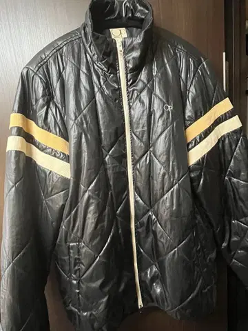 OP 나일론 자켓 블랙 퀼팅