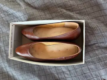 브라운 플랫슈즈 22.5cm