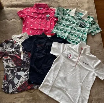 여성용 골프 셔츠 세트 5점