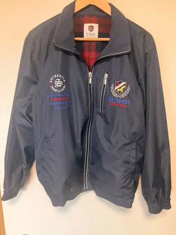 90s St.Scott 스윙탑 스포츠 자켓 박스 자수