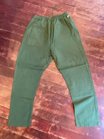 [ 우나기노네도코 ] 시모카와 직물 MONPE 무지 베이직 그린