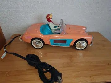 바비 드라이브카 오렌지 라디오와 시계