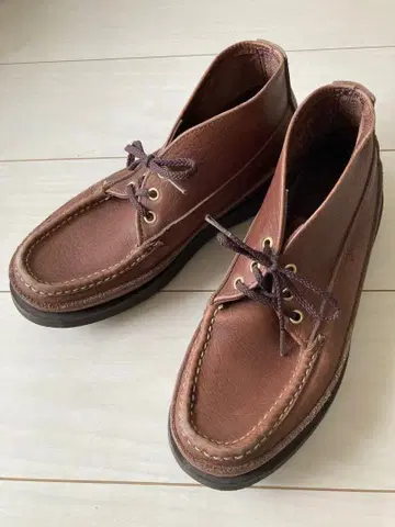 러셀 모카신 스포팅 클레이 차카 주름 가죽 200-27W US8E