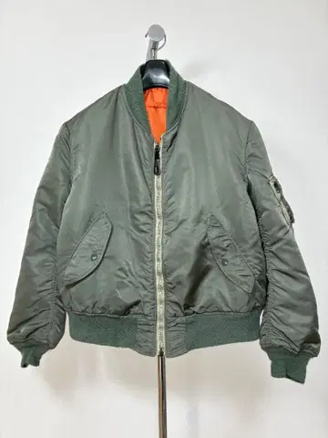 80년대 미국 알파 아이딜 지퍼 MA-1 플라이트 자켓