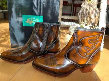 브라운 가죽 웨스턴 부츠 25cm