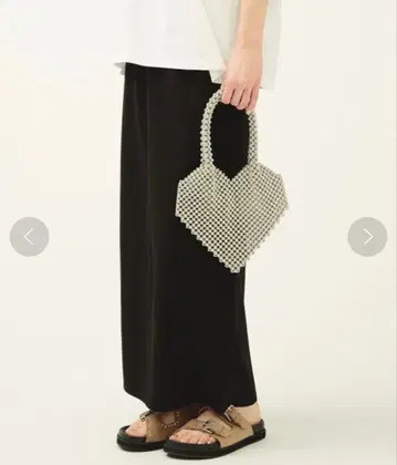 SHENERY 컷 조젯 타이트 스커트