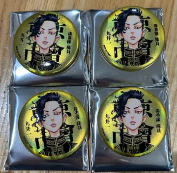 도쿄 리벤저스 마이키마트 매트 메탈릭 캔뱃지 4개