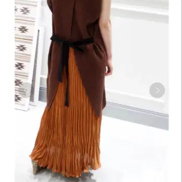 plage 조젯 플리츠 스커트