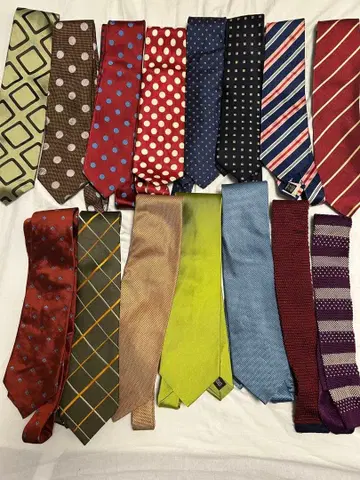 넥타이 15개 세트 다색 디자인